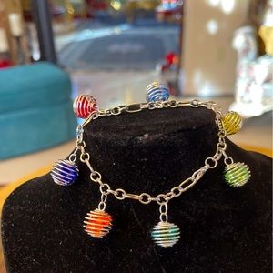 Multi colors charms and Crystal’s bracelet